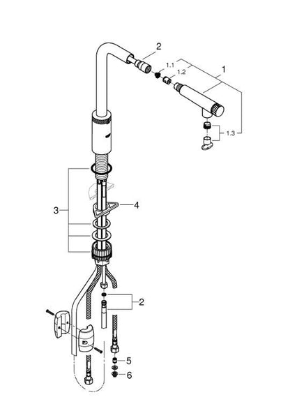Grohe Minta Smartcontrol 31613A00 Hård grafit