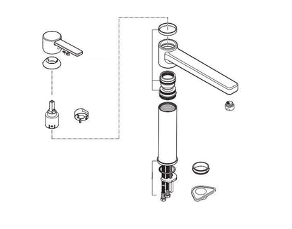 Kludi Zenta 38973 Grifo de cocina Cromo