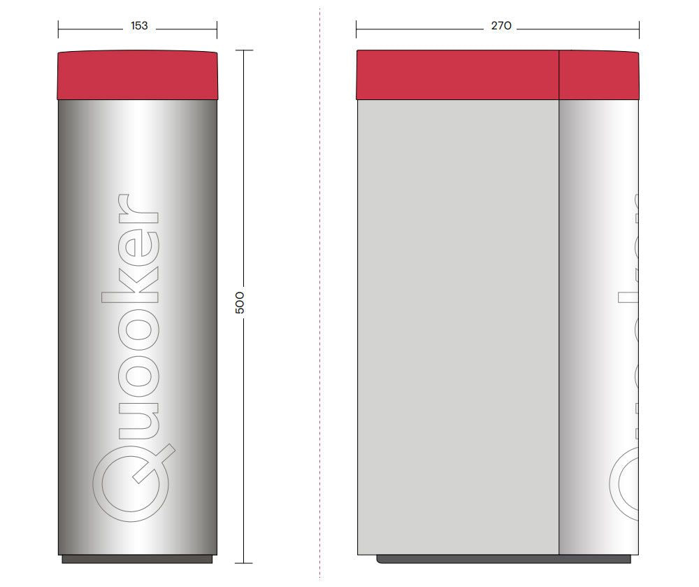 Quooker Flex mit COMBI+ Reservoir & CUBE Reservoir 5-in-1 Küchenarmatur Chrom