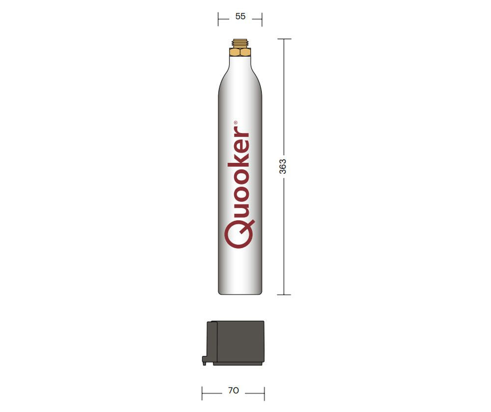 Quooker Flex mit COMBI+ Reservoir & CUBE Reservoir 5-in-1 Küchenarmatur Chrom