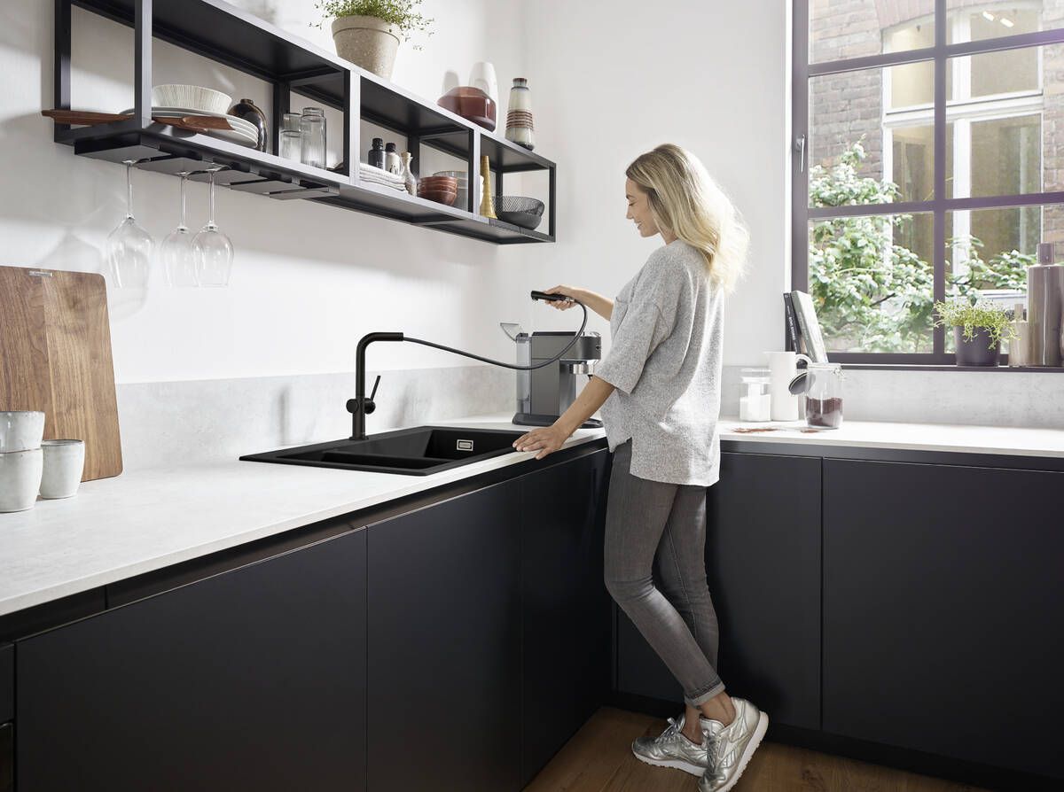 Hansgrohe Talis M54 72808670 Grifería de cocina Negro mate